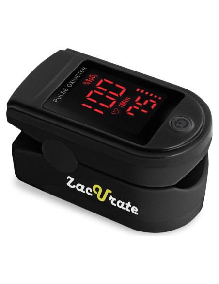 Oxímetro de Pulso Zacurate 500DL con Funda y Baterías