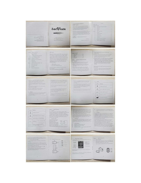 Oxímetro de Pulso Zacurate 500DL con Funda y Baterías