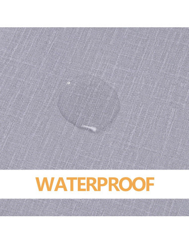 Mantel Rectangular Sancua 137x198 cm Impermeable Gris