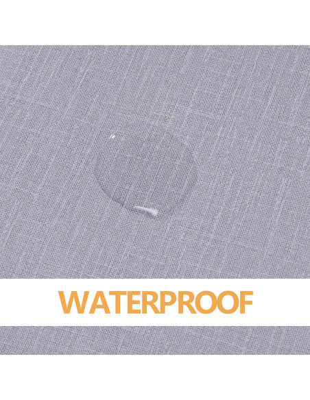 Mantel Rectangular Sancua 137x198 cm Impermeable Gris