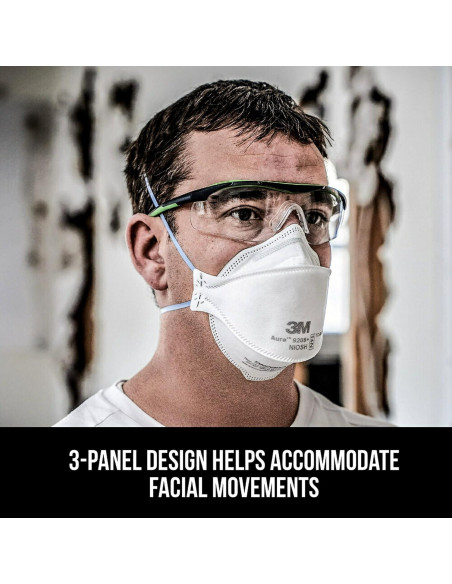 Respirador Particulado N95 3M Aura 9205+ Plegable 20 Unidades