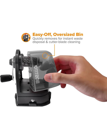 Afilador de lápices Bostitch MPS2-BLK, montaje 2 en 1