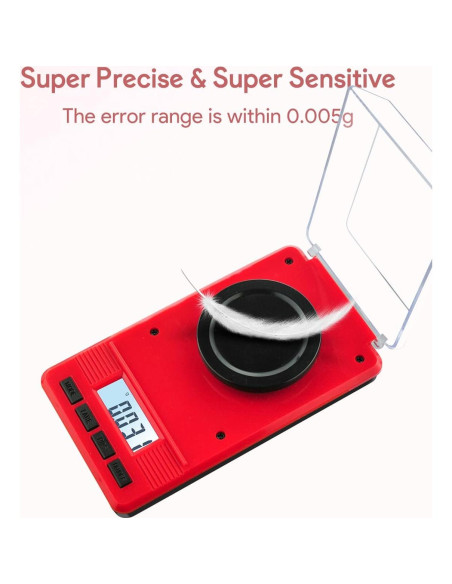 Báscula Digital ZENCRO 50g/0.001g Alta Precisión