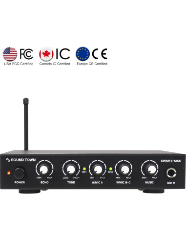 Sistema de Mezcla Karaoke Inalámbrico Sound Town SWM16-MAX