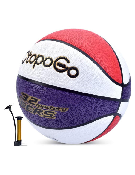 Balón de Baloncesto CtopoGo Tamaño 7 PU para Interior/Exterior Balón de Baloncesto CtopoGo Tamaño 7 PU para Interior/Exterior