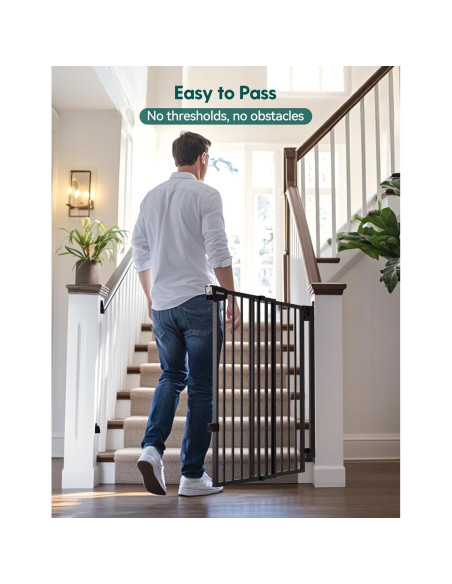 Puerta de Seguridad Babelio 86 cm Alta para Bebés y Mascotas