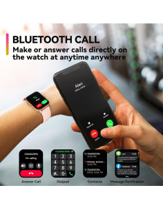 Reloj Inteligente ENOMIR IDW19 Rosa Polvoriento 1.85" HD 2