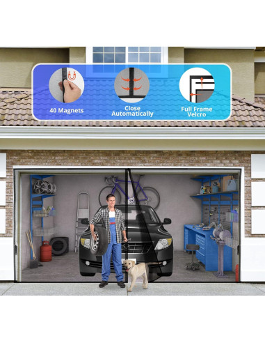 Pantalla de Garaje FEGO 2.54x2.16m Fibra de Vidrio Magnética