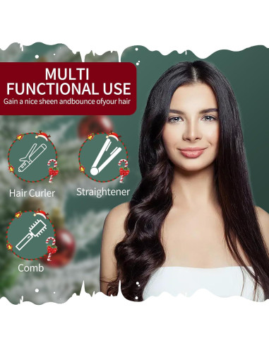 Cepillo Térmico K&K 3.2 cm Voluminizador Cerámico Rosa