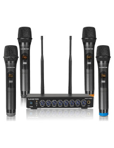 Sistema Karaoke Inalámbrico Sound Town SWM16-4MEGA 4 Micrófonos