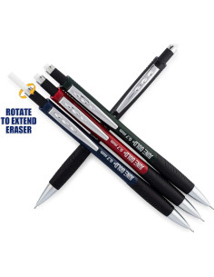 Paquete de 8 lápices mecánicos June Gold 0.7 mm con recargas 2