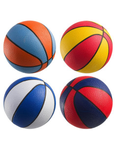 Balones de Baloncesto Mini Bedwina 17.78 cm 4 Pzs Multicolor