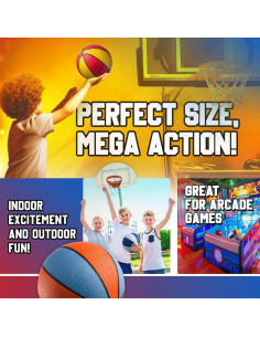 Balones de Baloncesto Mini Bedwina 17.78 cm 4 Pzs Multicolor 2