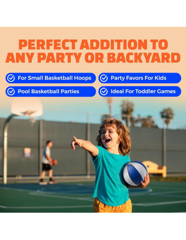 Balones de Baloncesto Mini Bedwina 17.78 cm 4 Pzs Multicolor