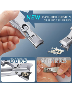 Cortauñas DRMODE con Recogedor y Mango Largo para Uñas Gruesas 2