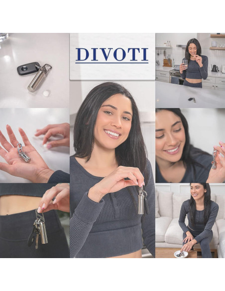 Divoti Portátil CNC Acero Inoxidable Pastillas Emergencia Grande