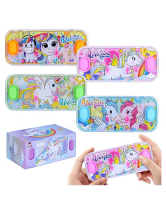 Juegos de Agua de Mano SevenQ Unicornio 4 Piezas Divertidas