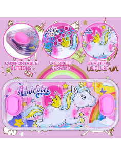 Juegos de Agua de Mano SevenQ Unicornio 4 Piezas Divertidas 2