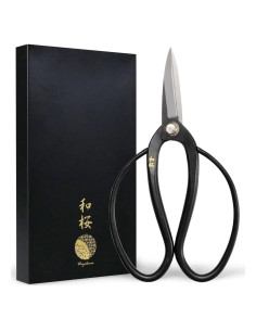 Tijeras de Bonsái Wazakura Acero Yasugi 180 mm Doradas