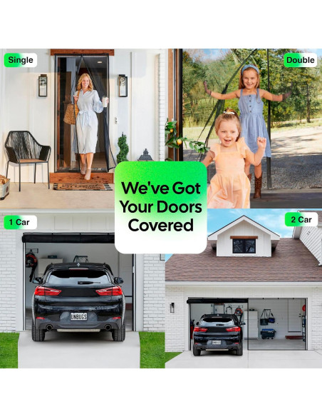 Puerta de Pantalla Magnética UnBugs - 91 x 208 cm - Cierre Automático