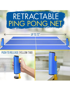 Set de Ping Pong SereneLife con Red y 3 Pelotas 2