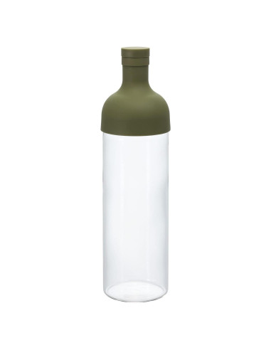 Botella de Té Frío Hario 750ml Verde Oliva - Infusor