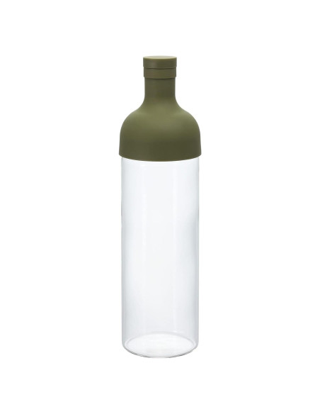 Botella de Té Frío Hario 750ml Verde Oliva - Infusor