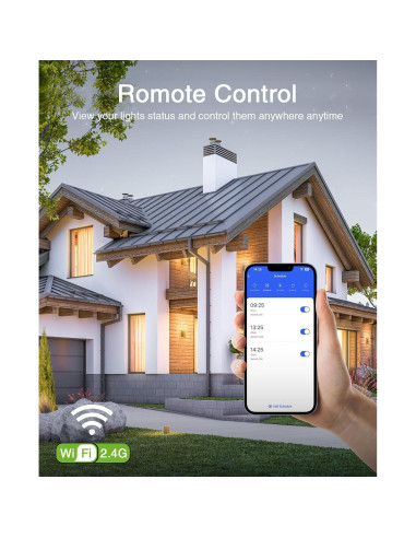 Interruptor Inteligente GHome SW5-4, Paquete de 4, Control Voz