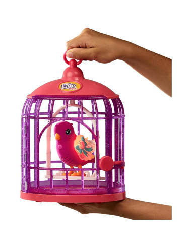 Pájaro Interactivo Tiara Twinkles con Jaula - Moose Toys