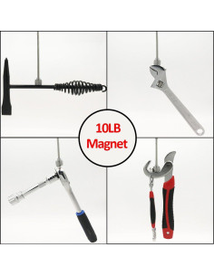 Varilla Magnética Telescópica BYHH 30cm 10LB Acero Inoxidable 2