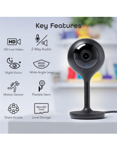 Cámara de Seguridad Geeni Look 1080p HD con Audio y Alertas 2