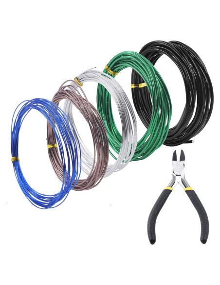 Kit de Alambre para Bonsai Swpeet 6Pcs 5 Tamaños 82 Pies