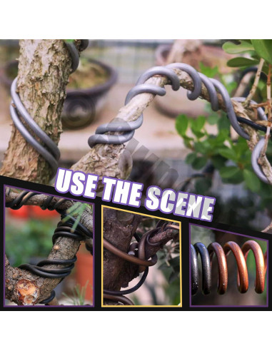 Kit de Alambre para Bonsai Swpeet 6Pcs 5 Tamaños 82 Pies