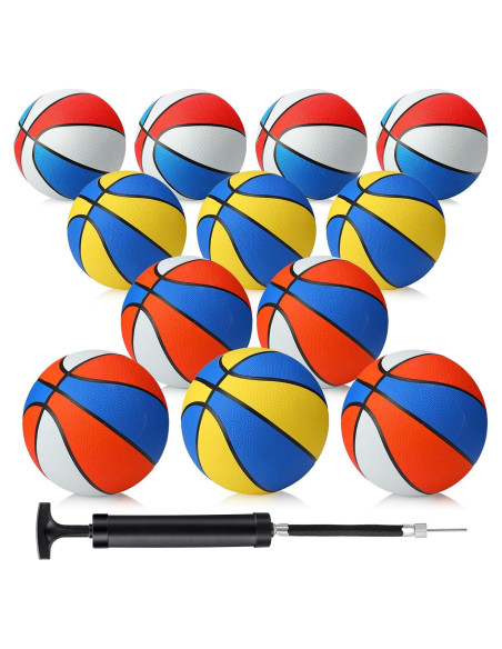 Balones de Baloncesto Jerify 12 Piezas Tamaño 7 con Bomba