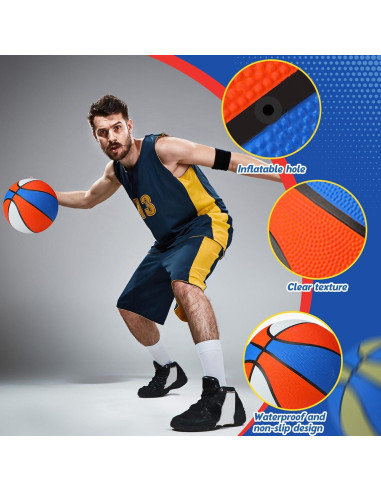 Balones de Baloncesto Jerify 12 Piezas Tamaño 7 con Bomba
