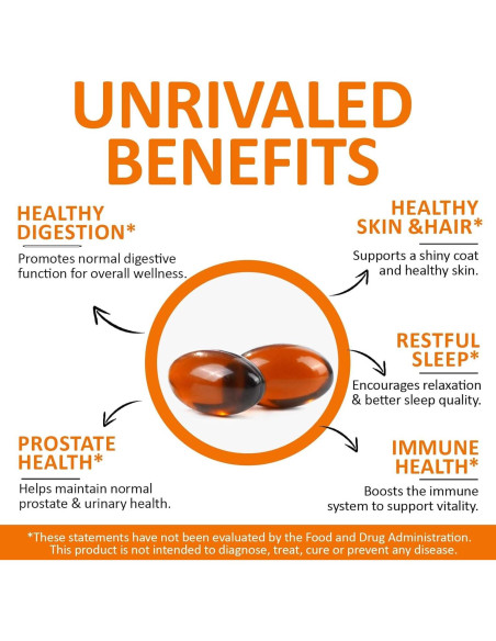 300 Cápsulas Aceite de Semilla de Calabaza 2 en 1 con Saw Palmetto