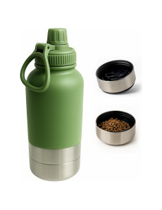 Botella de Agua y Cuenco 2-en-1 Bouwadvies Huys 27cm Acero Inoxidable