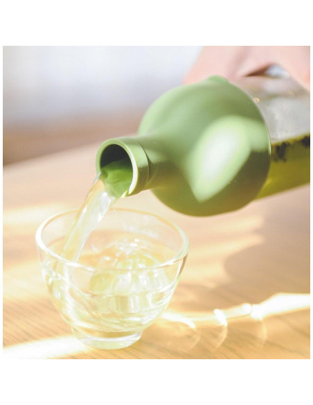 Botella de Té Frío Hario 750ml Verde Oliva - Infusor