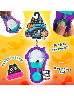 Goonameez Juguete Sensorial Sticki Kitty - 6 Personajes Únicos 2