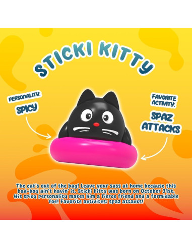 Goonameez Juguete Sensorial Sticki Kitty - 6 Personajes Únicos