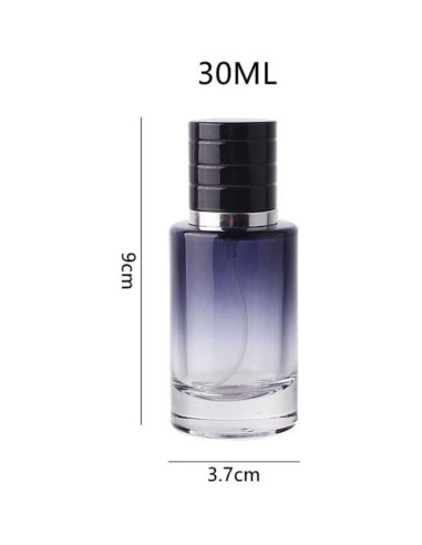 Atomizadores de Perfume Wentoenapp 30ml Vidrio Negro 2 Pcs