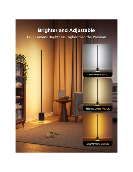Lámpara de Pie Govee H607C LED RGBIC Inteligente 1725lm