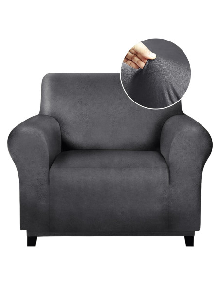 Funda de Silla Molasofa Gris Oscuro Antideslizante 1 Pieza