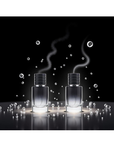 Atomizadores de Perfume Wentoenapp 30ml Vidrio Negro 2 Pcs