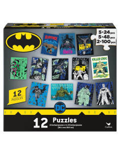 Rompecabezas Batman 12-Pack Spin Master para Niños 4+
