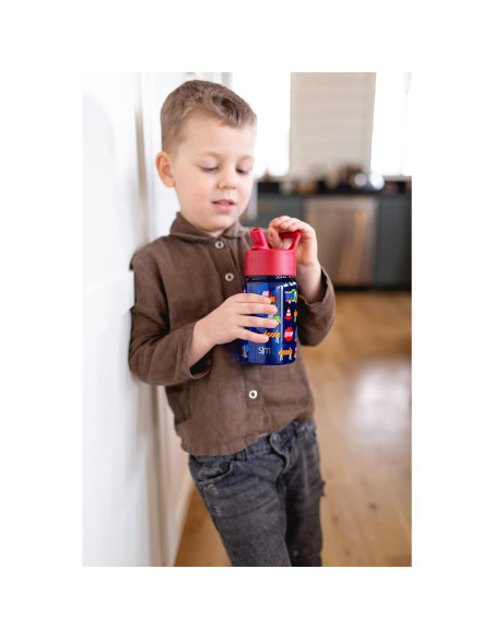 Botella de Agua Simple Modern TMNT 355ml a Prueba de Fugas