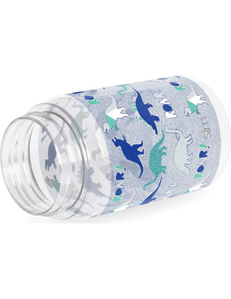 Botella de Agua Simple Modern 12oz para Niños Dinosaurio