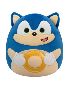 Peluche Squishmallows Sonic 35.56 cm con Anillos Dorados