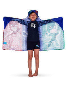 Toalla con capucha PJ Masks de algodón 61x127 cm Franco 2