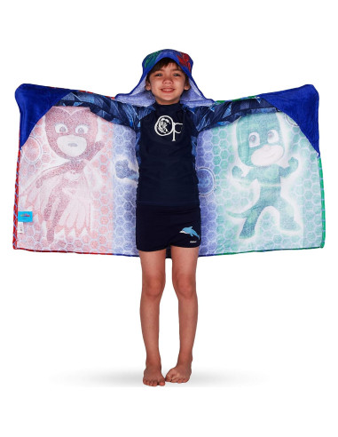 Toalla con capucha PJ Masks de algodón 61x127 cm Franco